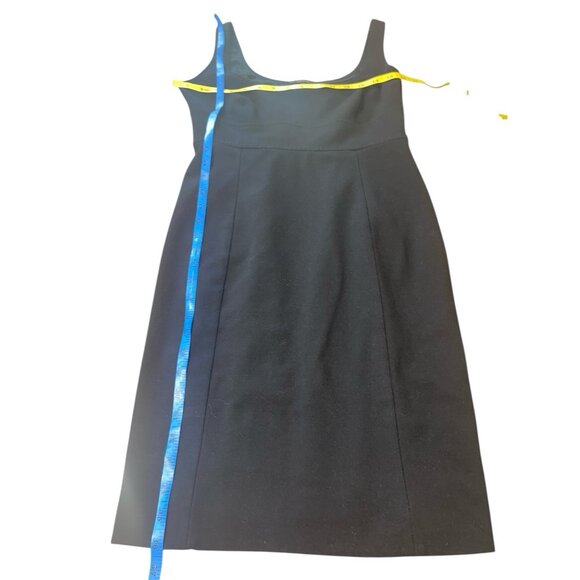 ELIE TAHARI Women's Size Medium Little Black Dress with Stitching Details - Picture 6 of 11